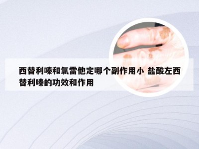 西替利嗪和氯雷他定哪个副作用小 盐酸左西替利嗪的功效和作用