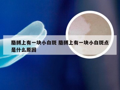 胳膊上有一块小白斑 胳膊上有一块小白斑点是什么原因